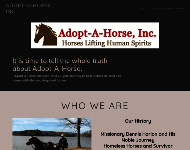 Adopt-a-horse.org thumbnail