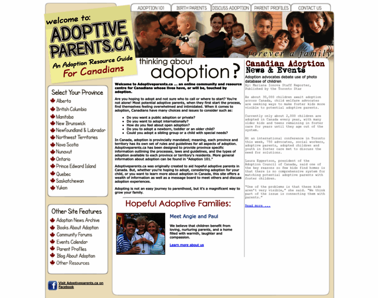 Adoptiveparents.ca thumbnail
