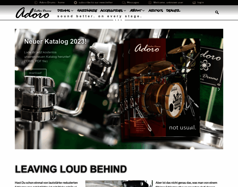 Adoro-drums.com thumbnail