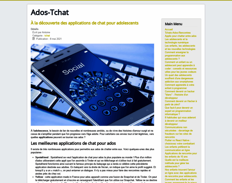 Ados-tchat.fr thumbnail