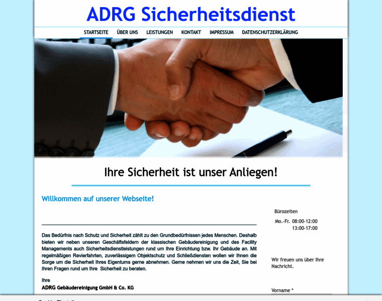 Adrg-sicherheitsdienst.de thumbnail