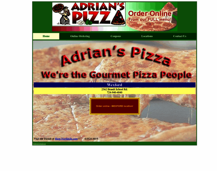 Adrians-pizza.com thumbnail