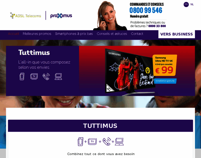 Adsl-telecoms.be thumbnail