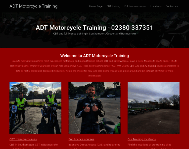 Adtmotorcycletraining.co.uk thumbnail