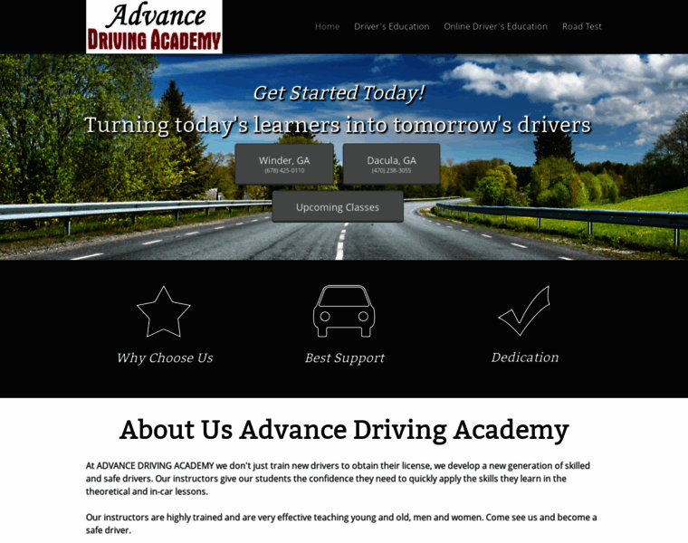 Advance-driving-academy.com thumbnail
