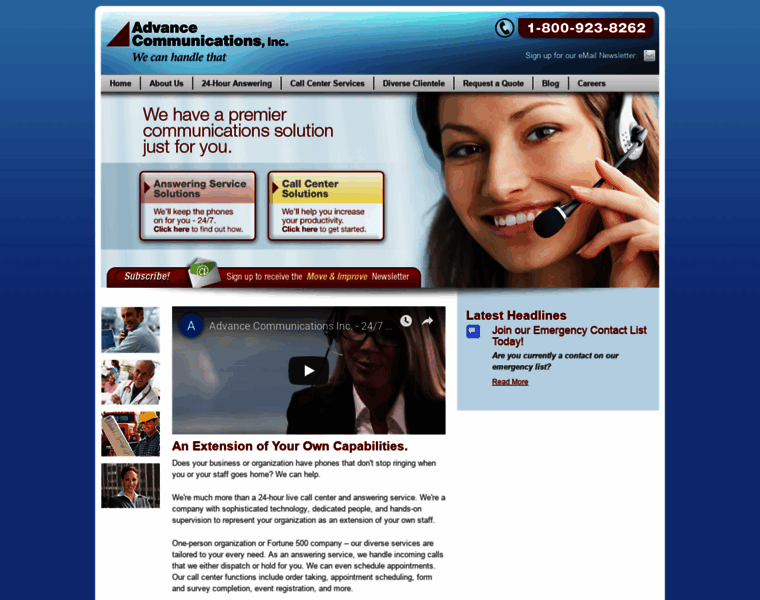 Advancecommunications.com thumbnail