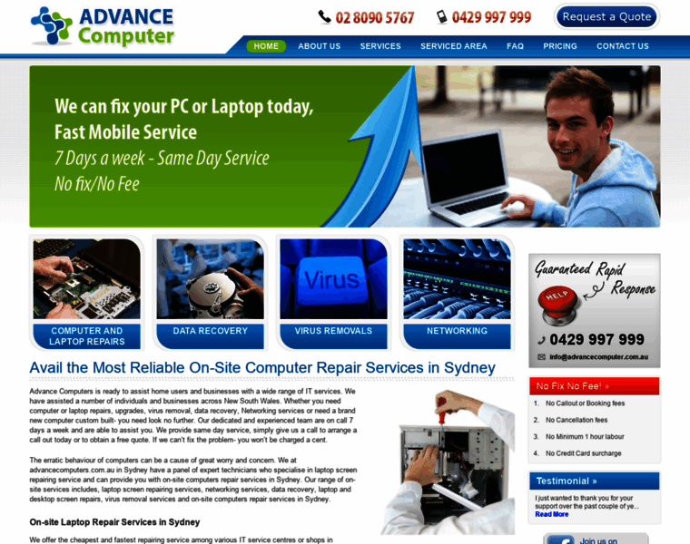 Advancecomputer.com.au thumbnail