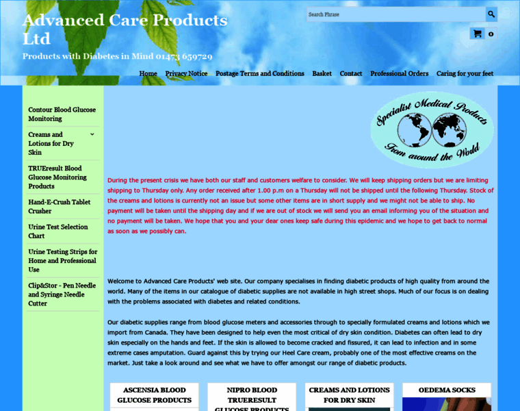 Advancedcareproducts.co.uk thumbnail