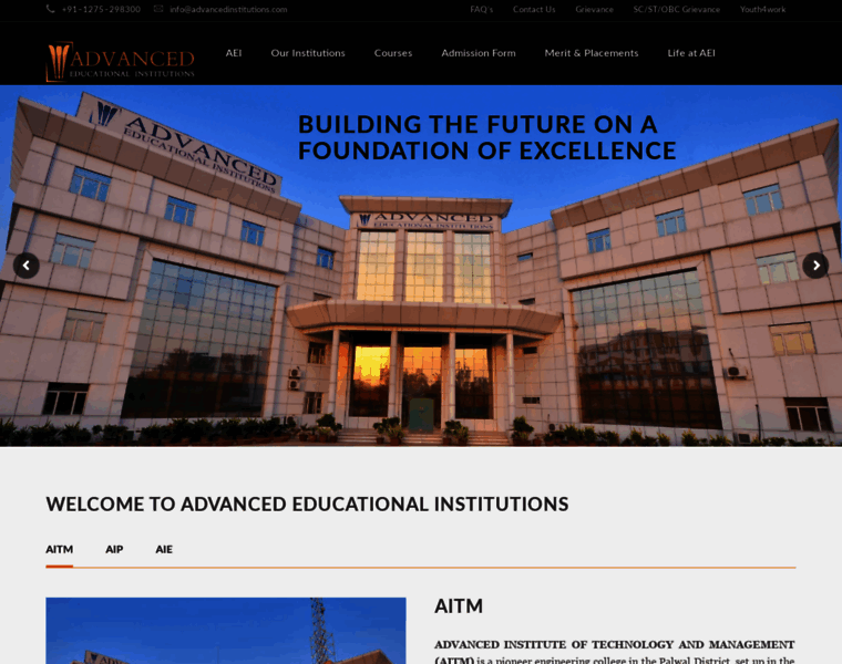 Advancedinstitutions.com thumbnail
