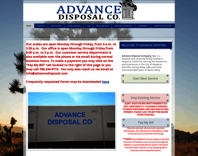 Advancedisposal.com thumbnail