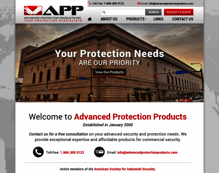 Advancedprotectionproducts.com thumbnail