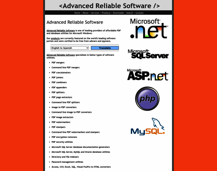 Advancedreliablesoftware.com thumbnail