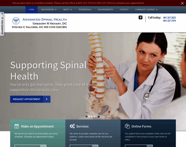 Advancedspinalhealth.net thumbnail