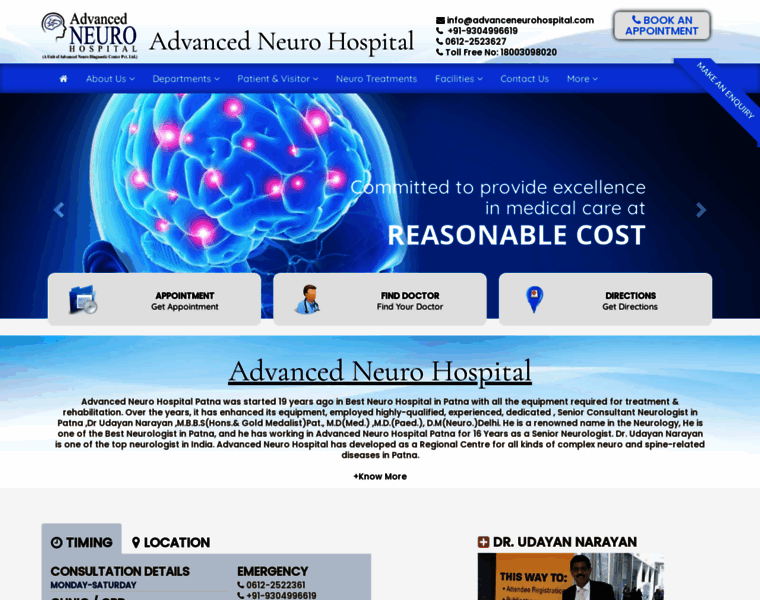 Advanceneurohospital.com thumbnail