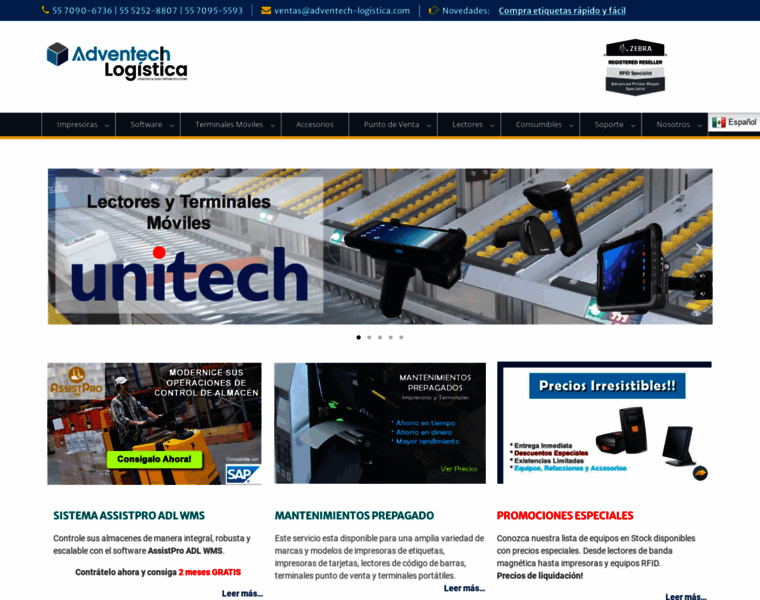 Adventech-logistica.com thumbnail