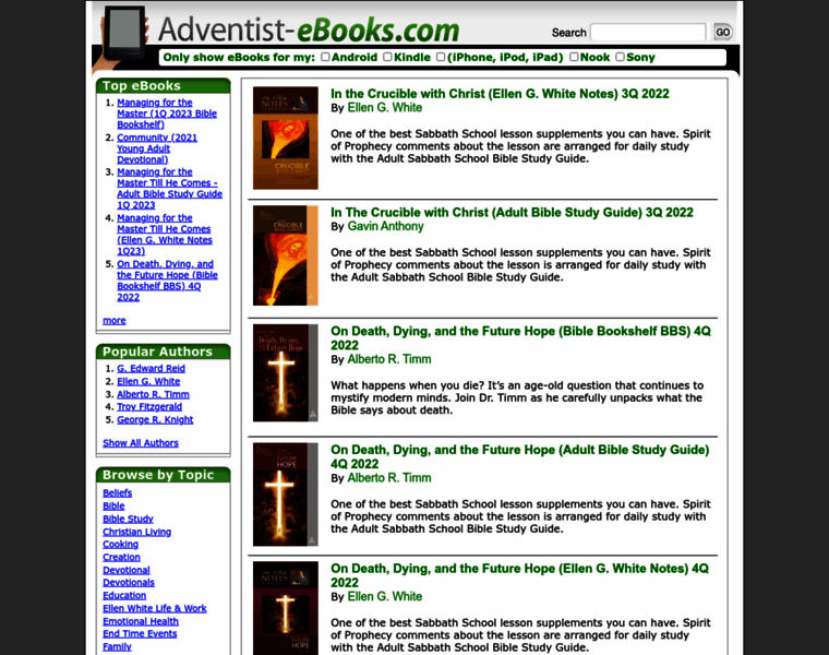 Adventist-ebooks.com thumbnail