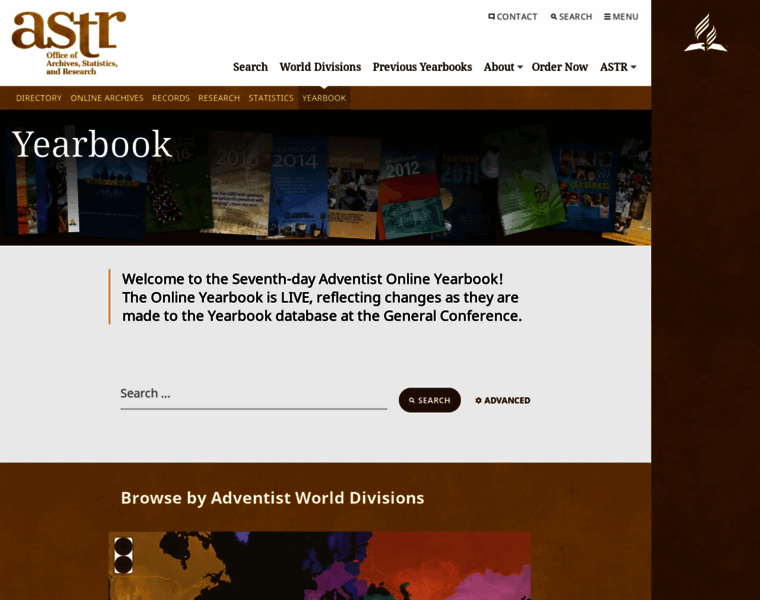 Adventistyearbook.org thumbnail