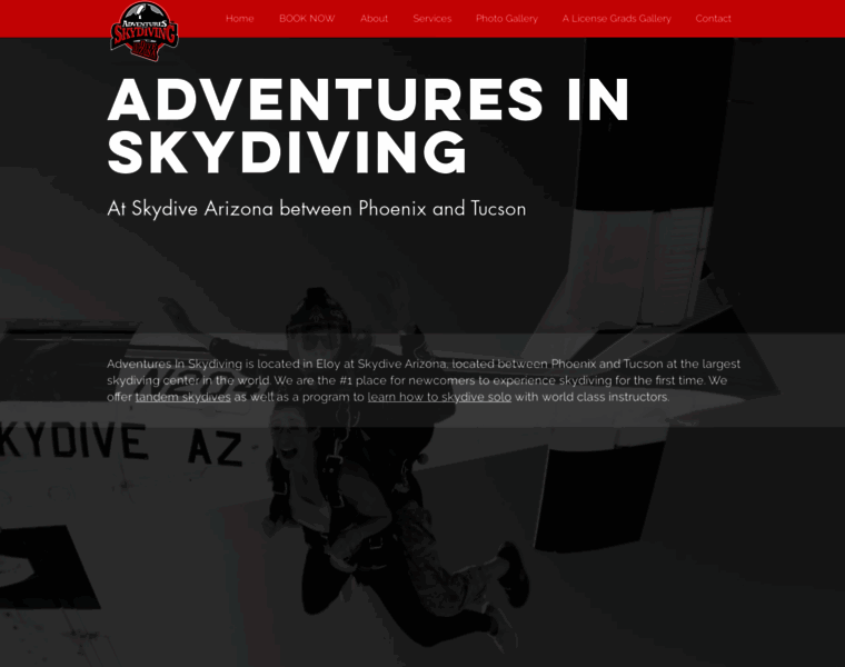 Adventuresinskydiving.com thumbnail