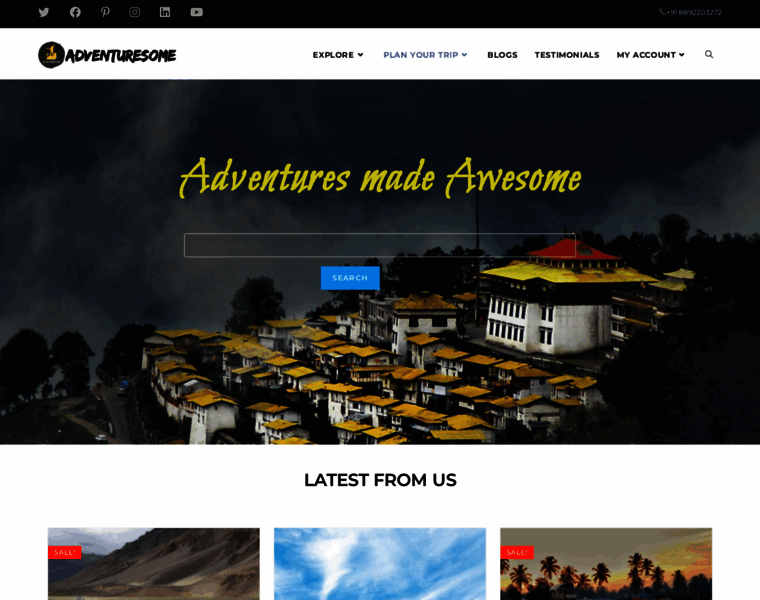 Adventuresome.in thumbnail