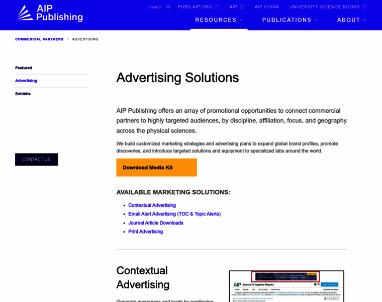 Advertising.aip.org thumbnail