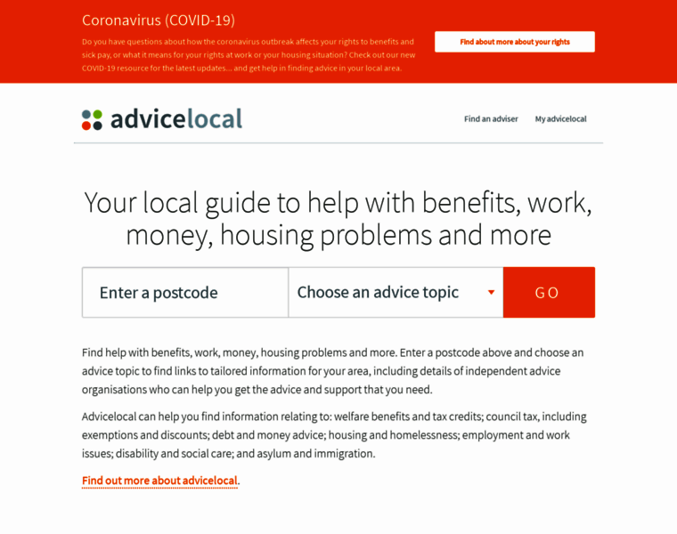 Advicelocal.uk thumbnail