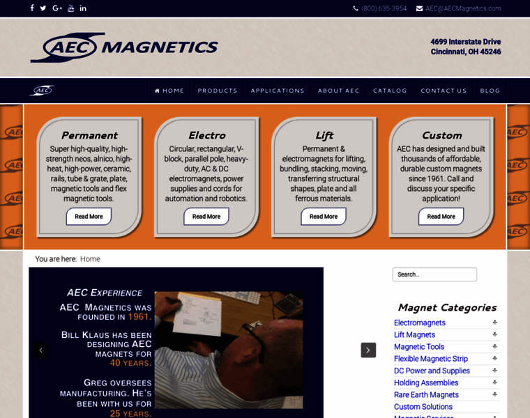 Aecmagnetics.com thumbnail