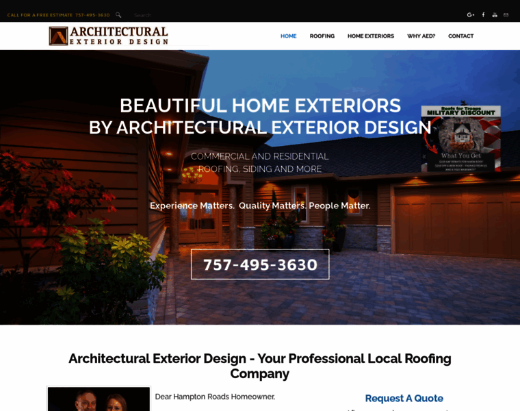 Aedroofing.net thumbnail