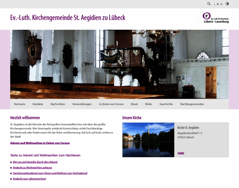 Aegidien-kirche-luebeck.de thumbnail