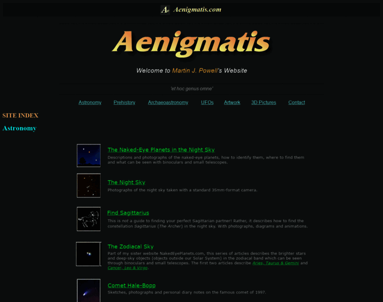 Aenigmatis.com thumbnail