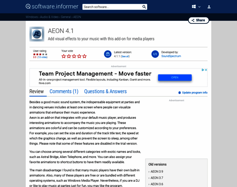 Aeon.software.informer.com thumbnail
