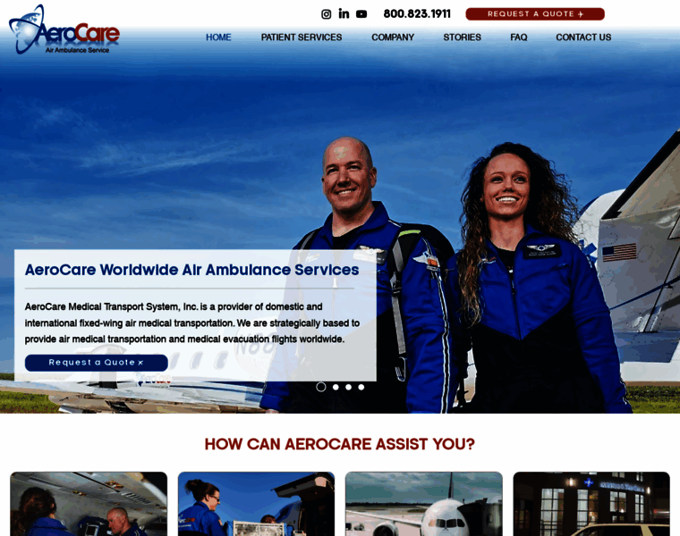 Aerocare.com thumbnail