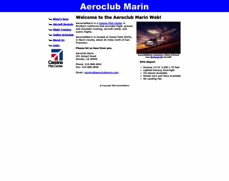 Aeroclubmarin.com thumbnail