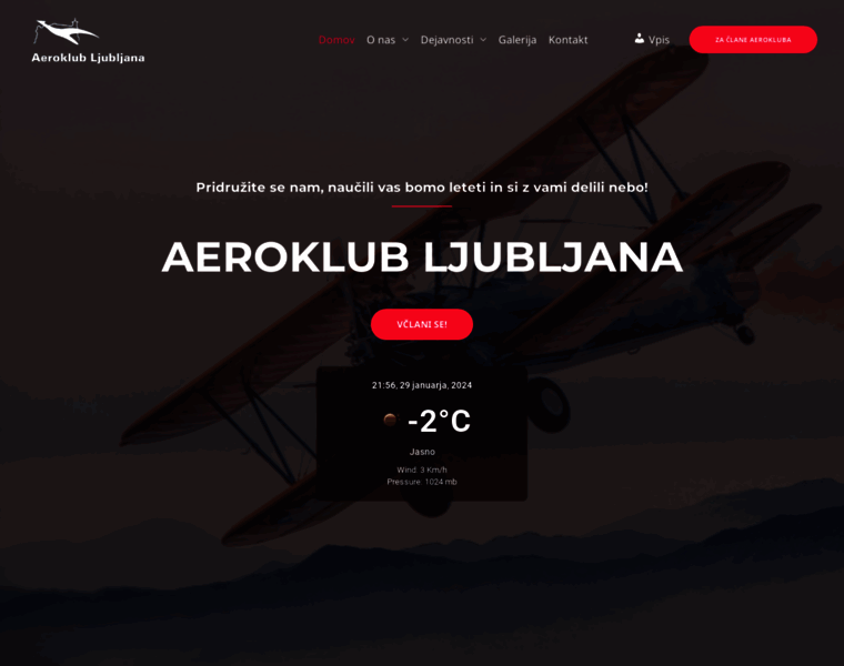 Aeroklub-lj.si thumbnail