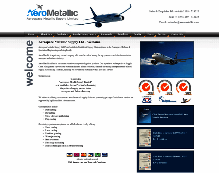 Aerometallic.com thumbnail