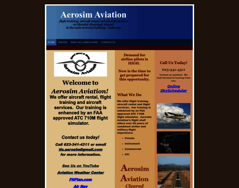 Aerosimaviation.com thumbnail