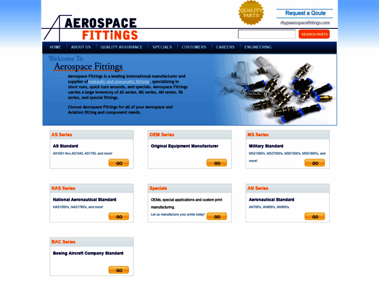 Aerospacefittings.com thumbnail