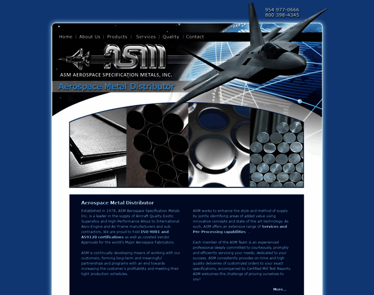 Aerospacemetals.com thumbnail