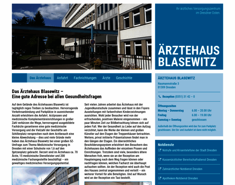 Aerztehaus-blasewitz.de thumbnail