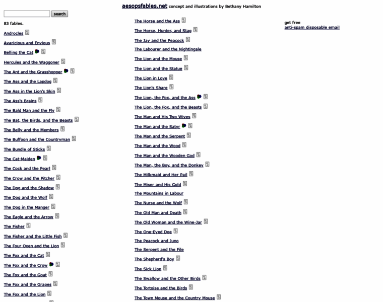 Aesopsfables.net thumbnail