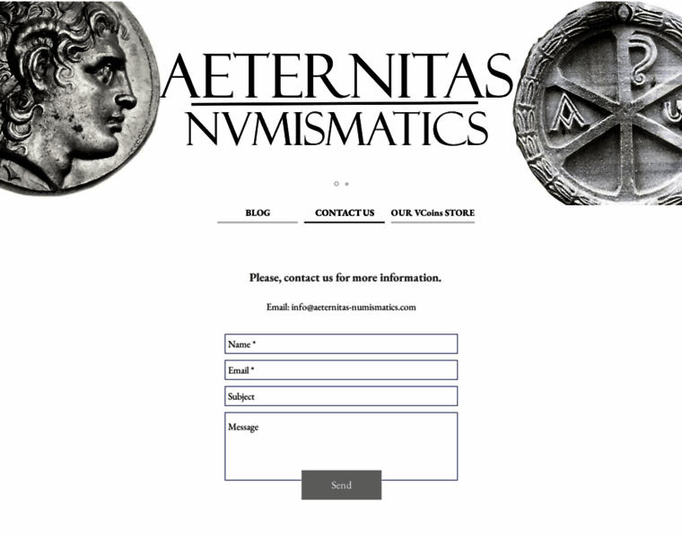 Aeternitas-numismatics.com thumbnail