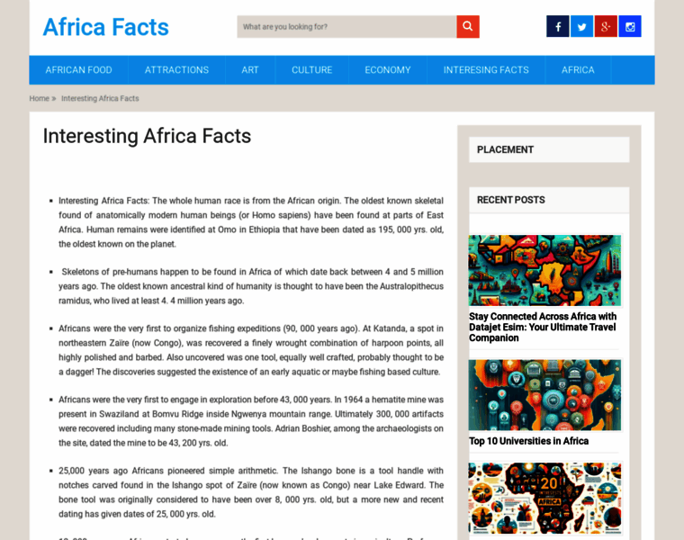 Africa-facts.org thumbnail