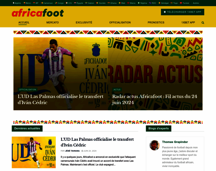 Africafoot.com thumbnail