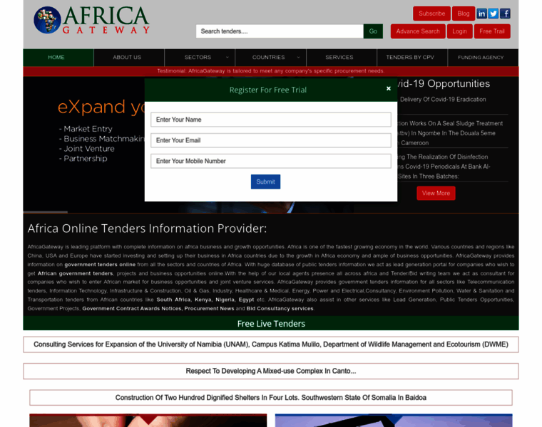 Africagateway.info thumbnail