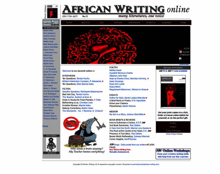 African-writing.com thumbnail