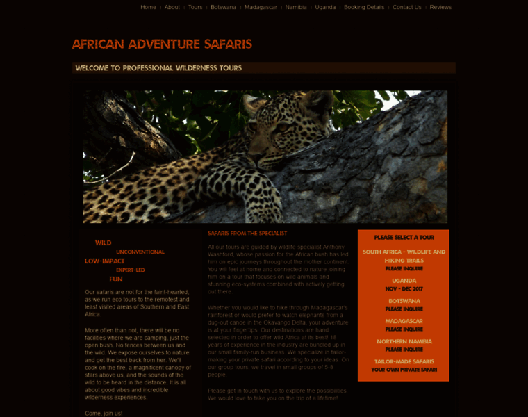Africanadventuresafaris.com thumbnail