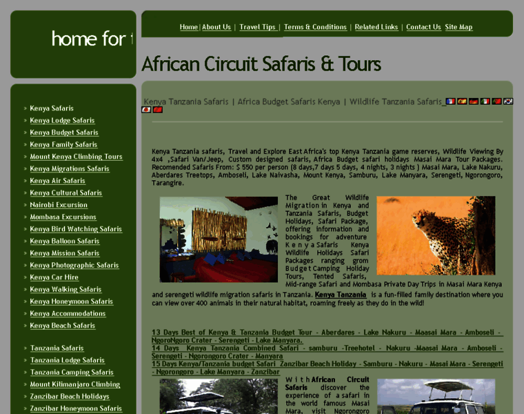 Africancircuitsafaris.com thumbnail