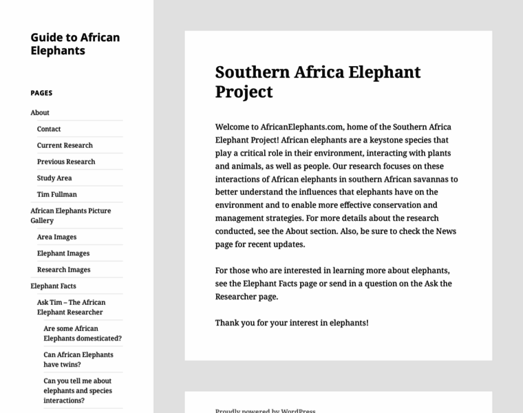 Africanelephants.com thumbnail