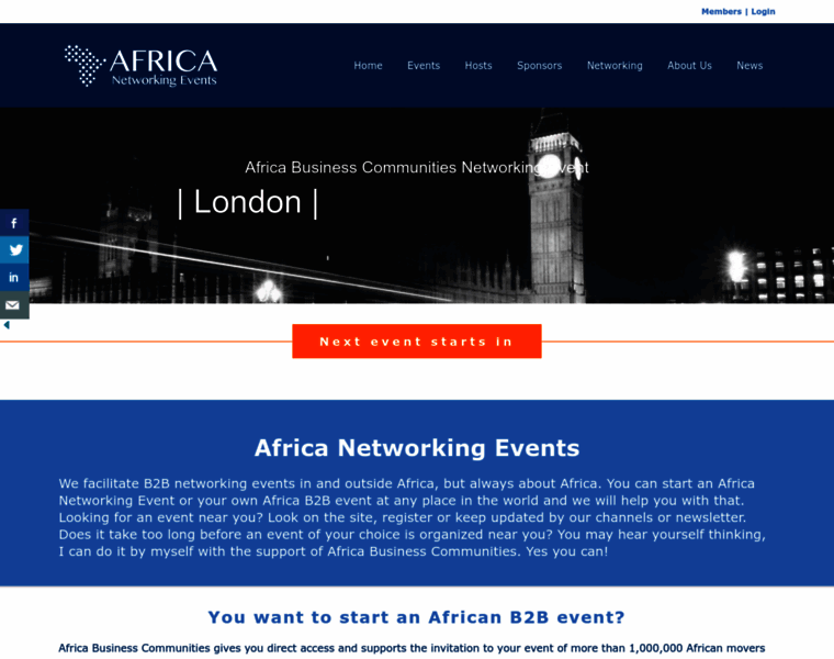 Africanetworkingevents.com thumbnail