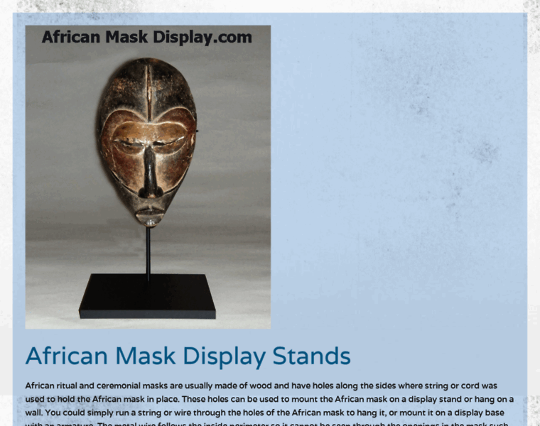 Africanmaskdisplay.com thumbnail