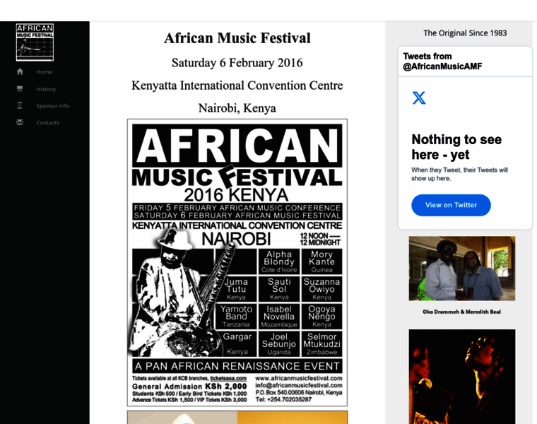 Africanmusicfestival.com thumbnail
